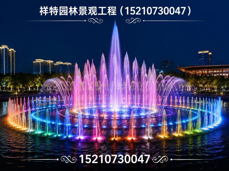 涞水县旱地喷泉展示图